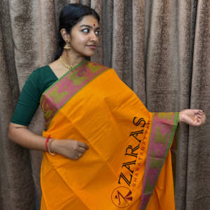 Lightweight Bharatanatyam saree for rehearsal, Traditional Bharatanatyam saree.