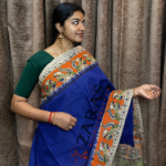 Lightweight Bharatanatyam saree for rehearsal, Traditional Bharatanatyam saree.