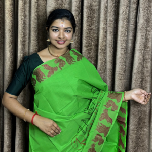 Bharatanatyam Dance Practice saree