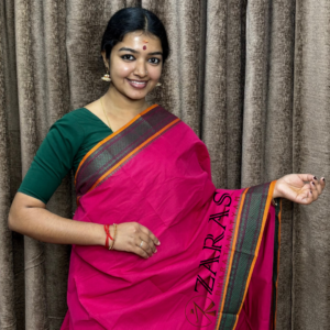 Lightweight Bharatanatyam saree for rehearsal, Traditional Bharatanatyam saree.