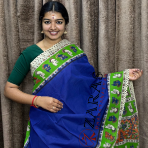 Traditional Bharatanatyam saree, Comfortable Bharatanatyam saree.