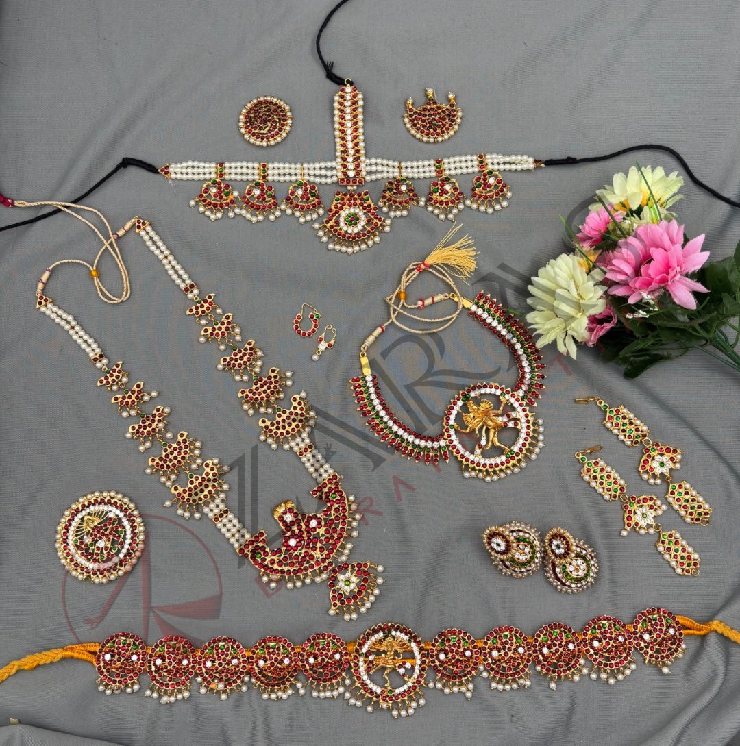 Bharatanatyam Dance Jewellery Kemp Set