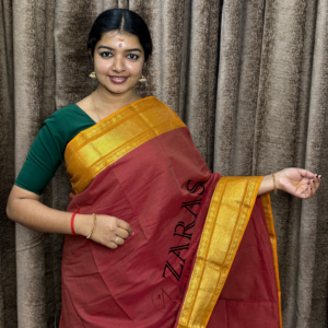 Lightweight Bharatanatyam saree for rehearsal, Traditional Bharatanatyam saree.