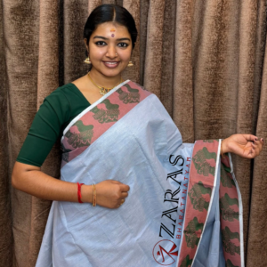 Lightweight Bharatanatyam saree for rehearsal, Traditional Bharatanatyam saree.