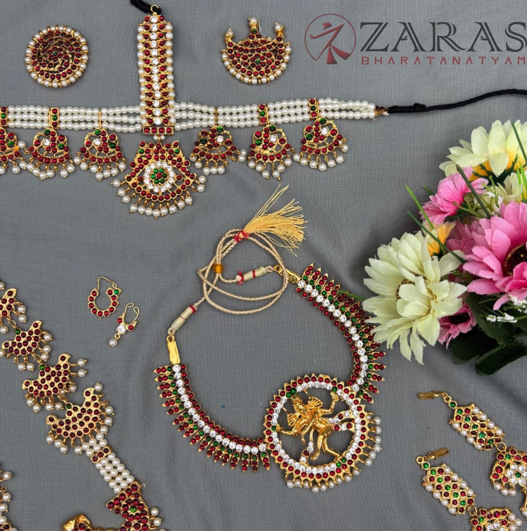 Bharatanatyam Dance Jewellery Kemp Set