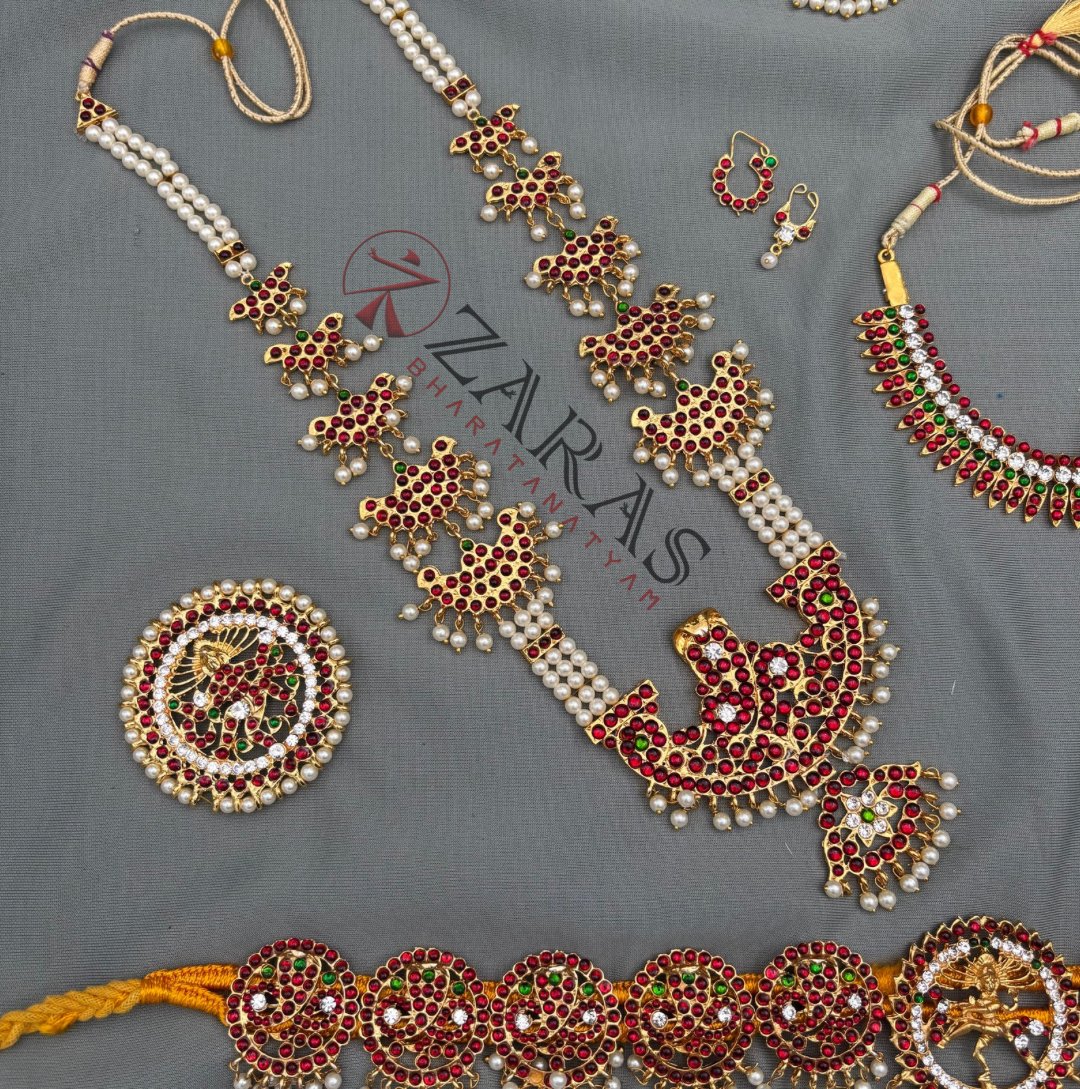 Bharatanatyam Dance Jewellery Kemp Set