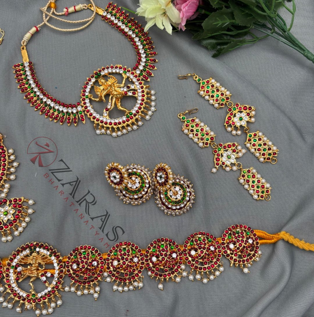 Bharatanatyam Dance Jewellery Kemp Set