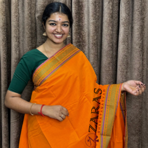 Lightweight Bharatanatyam saree for rehearsal, Traditional Bharatanatyam saree.