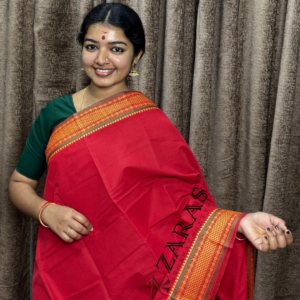 Lightweight Bharatanatyam saree for rehearsal, Traditional Bharatanatyam saree.