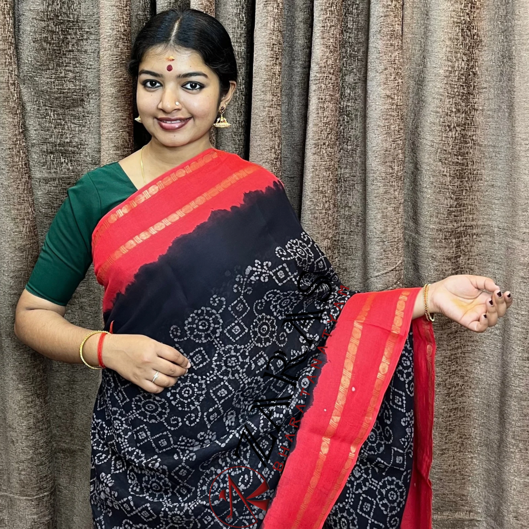 Traditional Bharatanatyam saree, Comfortable Bharatanatyam saree.