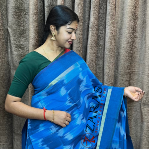 Lightweight Bharatanatyam saree for rehearsal, Traditional Bharatanatyam saree.