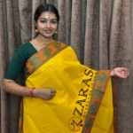 Lightweight Bharatanatyam saree for rehearsal, Traditional Bharatanatyam saree.