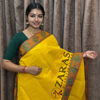 Lightweight Bharatanatyam saree for rehearsal, Traditional Bharatanatyam saree.
