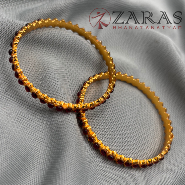 Bharatanatyam Dance Jewellery - Bangles Kemp Single Line - Image 2