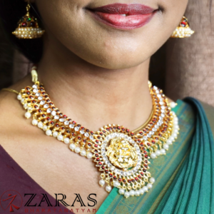 Bharatanatyam kemp Necklace