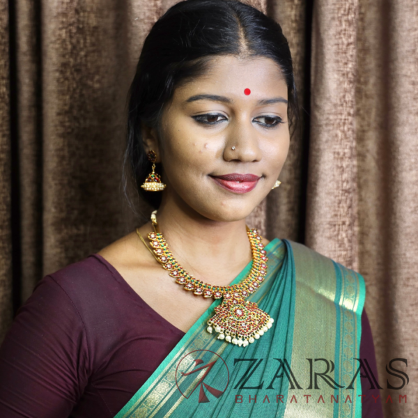 Bharatanatyam kemp Necklace