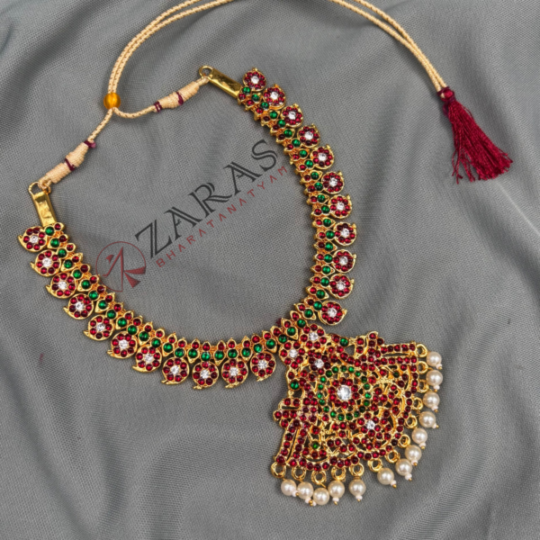 Bharatanatyam kemp Necklace
