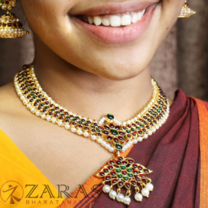 Bharatanatyam kemp necklace