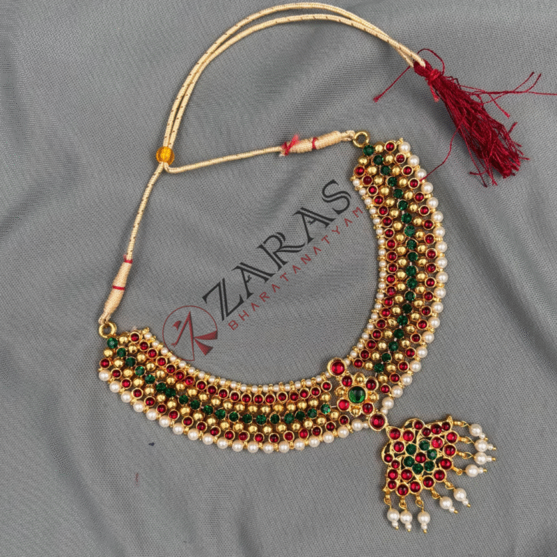 Bharatanatyam kemp Necklace