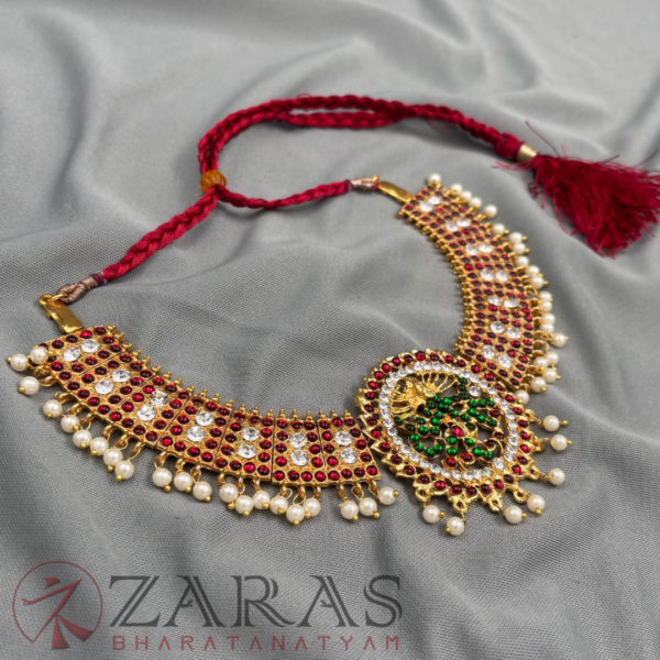 Bharatanatyam kemp Necklace