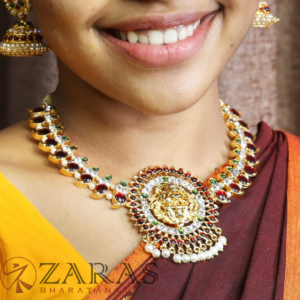 Bharatanatyam kemp Necklace