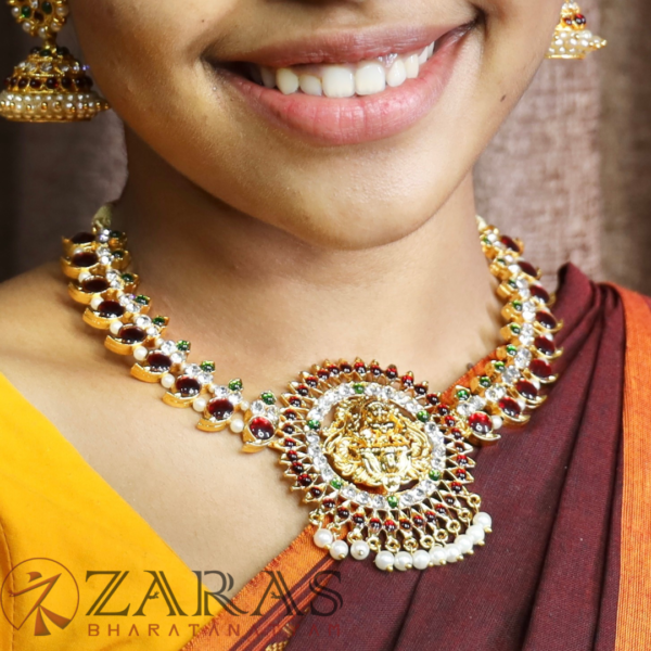 Bharatanatyam kemp Necklace