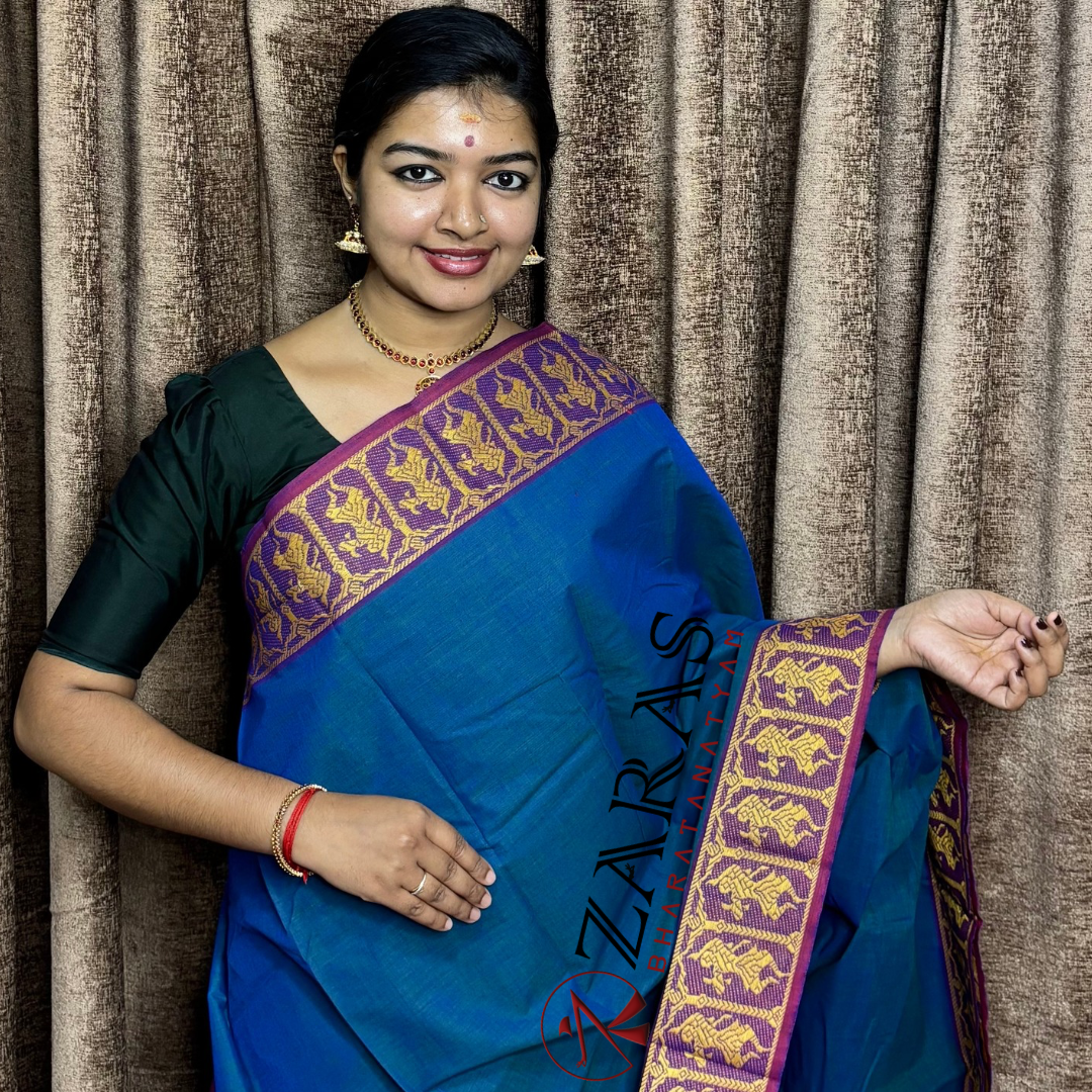 Bharatanatyam Dance Practice saree
