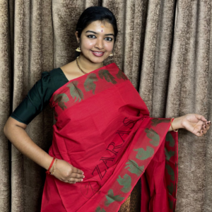 Bharatanatyam Dance Practice saree