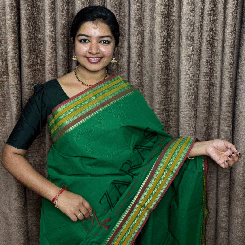 Bharatanatyam Dance Practice saree