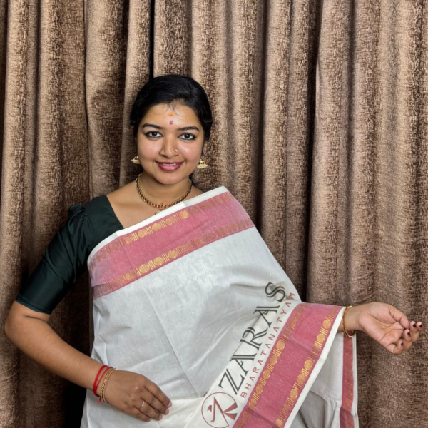 Bharatanatyam Dance Practice saree