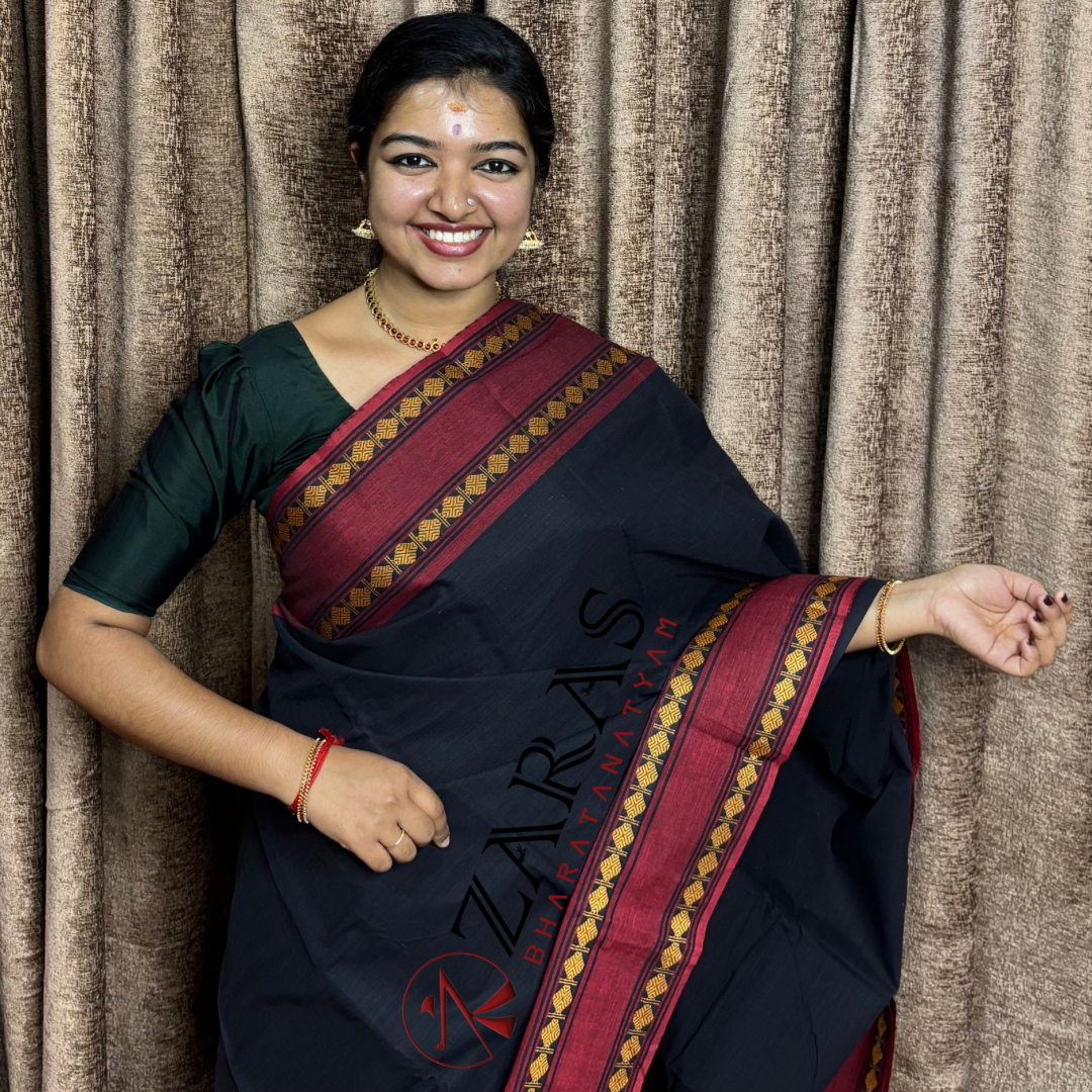 Bharatanatyam Dance Practice saree