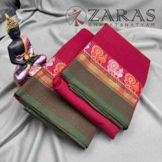 Bharatanatyam Dance Practice saree