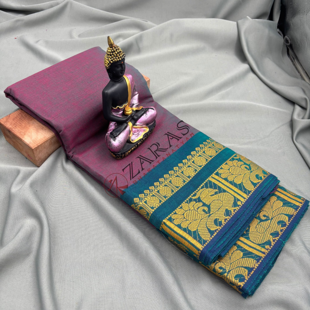 Bharatanatyam Dance Practice saree