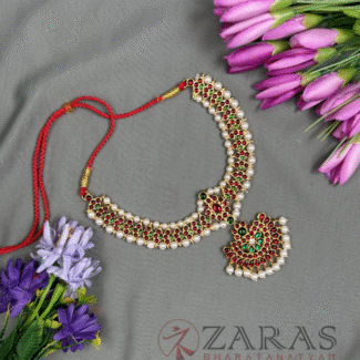 Bharatanatyam kemp Necklace
