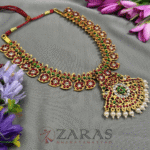 Bharatanatyam kemp Necklace