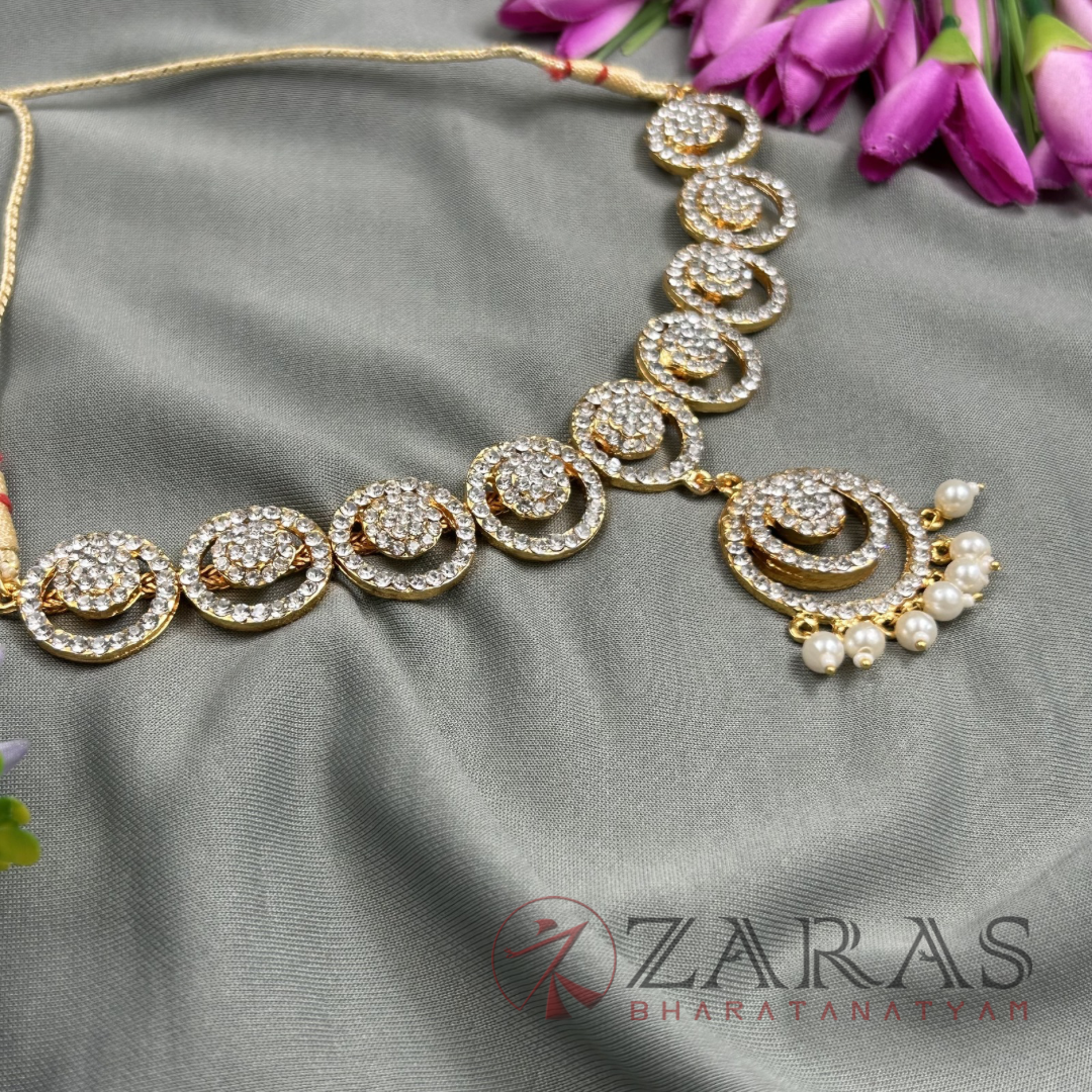 Bharatanatyam kemp Necklace