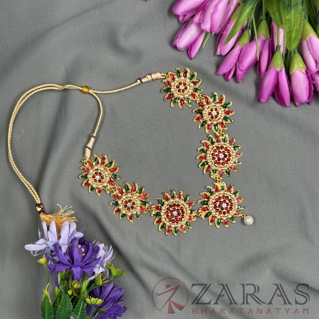Bharatanatyam kemp Necklace