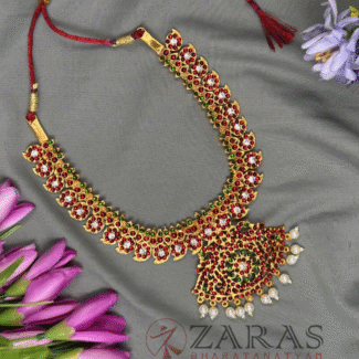 Bharatanatyam kemp Necklace