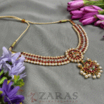Bharatanatyam kemp Necklace