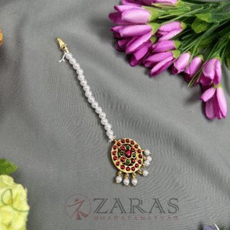 Bharatanatyam Dance Jewellery - 1L Ballas Round  RG Kemp Netti Chutti