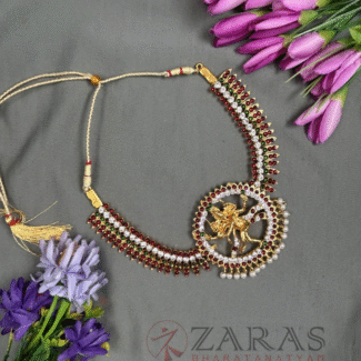 Bharatanatyam kemp Necklace