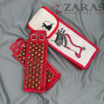 Bharatanatyam Dance Salangai Leather Ankle Bells + Jute Bag