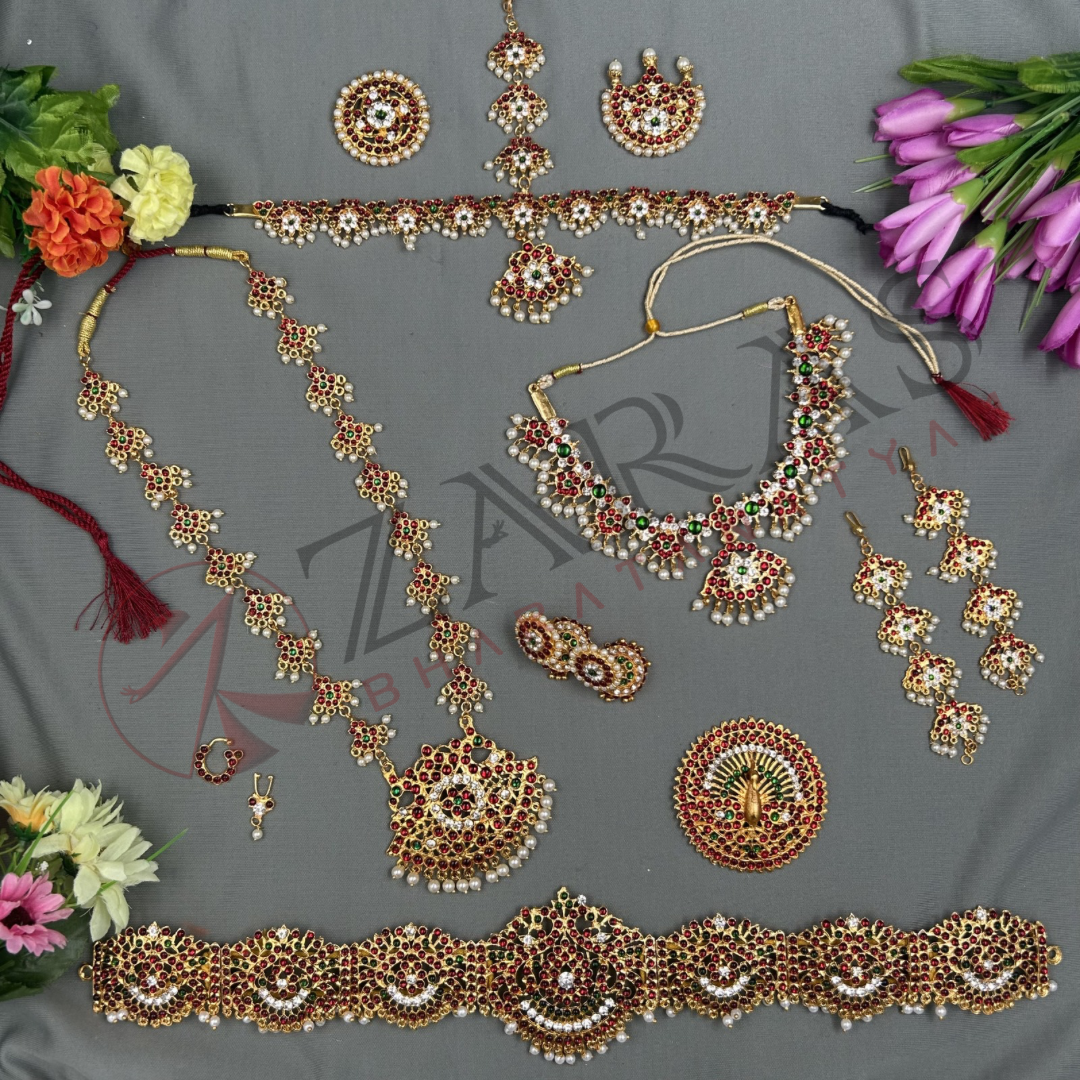 Bharatanatyam Dance Jewellery Full set Bharatanatyam Dance Jewellery Full set