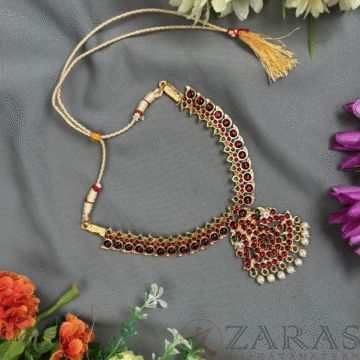 Bharatanatyam kemp Necklace
