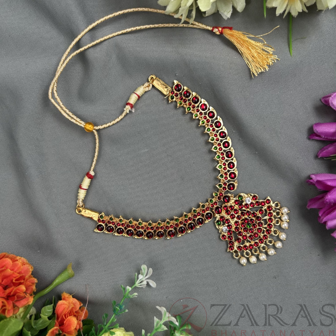 Bharatanatyam kemp Necklace