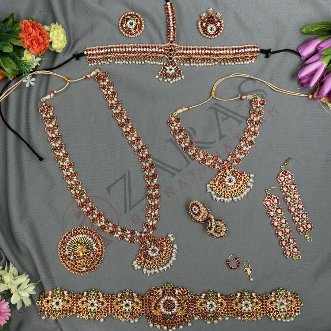 Bharatanatyam Dance Jewellery Full set Bharatanatyam Dance Jewellery Full set