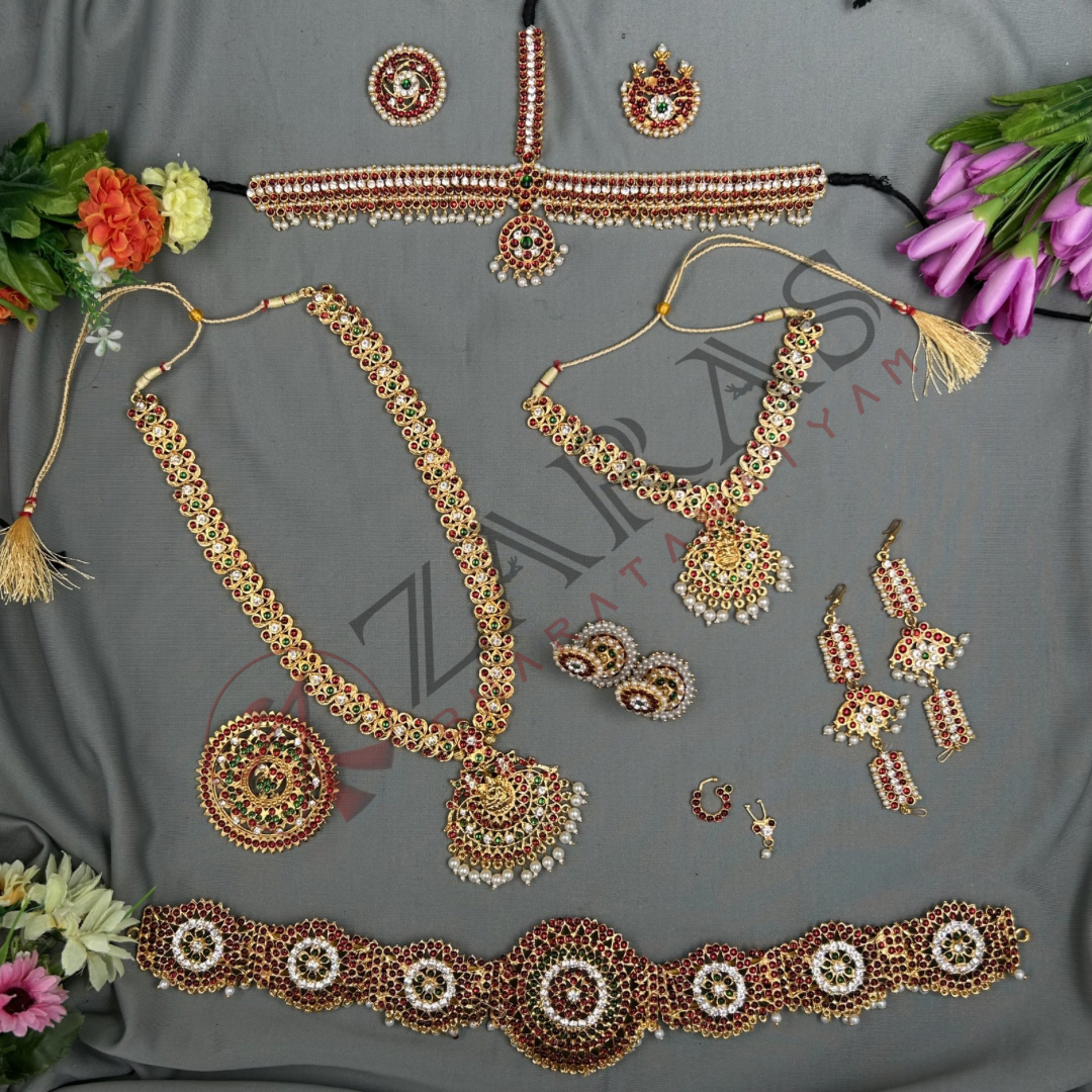 Bharatanatyam Dance Jewellery Full set Bharatanatyam Dance Jewellery Full set