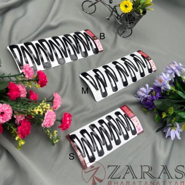 Bharatanatyam Dance Hair Accessories Tik Tack Hair Clips