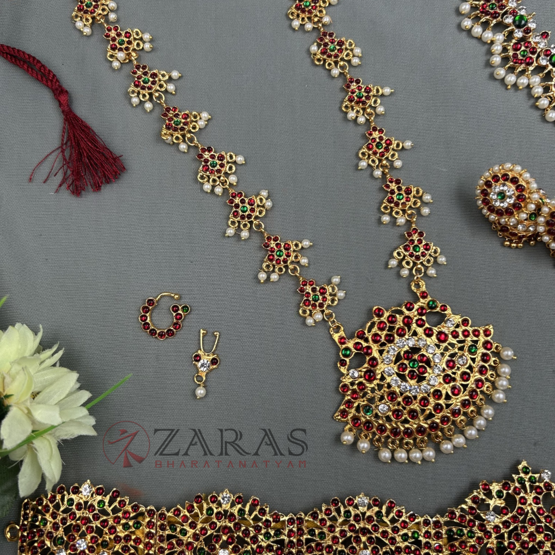 Bharatanatyam Dance Jewellery Full set Bharatanatyam Dance Jewellery Full set