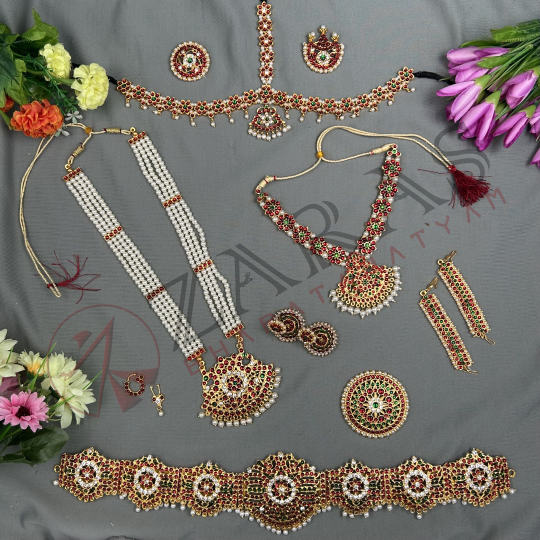 Bharatanatyam Dance Jewellery Full set Bharatanatyam Dance Jewellery Full set